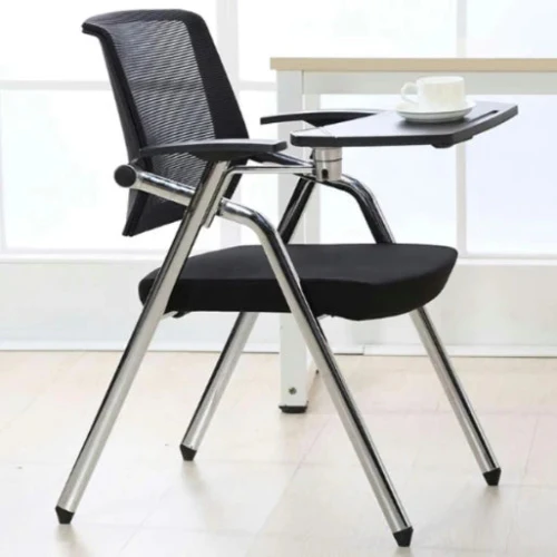 Ergonomic Chair With Writing Pad - Black 04