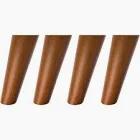 Solid Wooden Furniture Legs Natural Color Round Table Legs 4 Pcs H150mm ( Click to view other images ) - Image 8