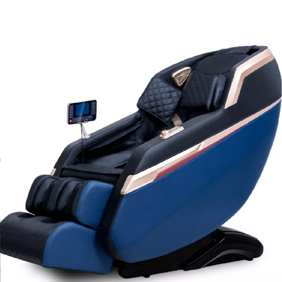 Full-Automatic Capsule Massage Chair – Luxury Massager for Home Relaxation Blue and Black