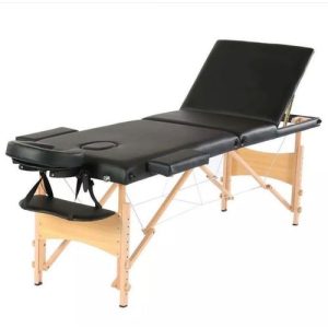 wooden Leg with PU Leather massage Table for your SPA Centre