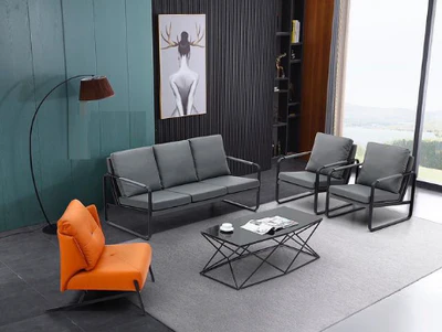 1+1+3 Leather Sofa Set