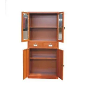 Metal Cabinet With Glass & Metal Door-Full Height