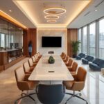 Custom-made modern Conference Desk Meeting with chairs 3