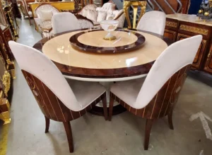 Mother of Pearl Round Table Set