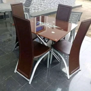 4 Sitter square glass Dining Table