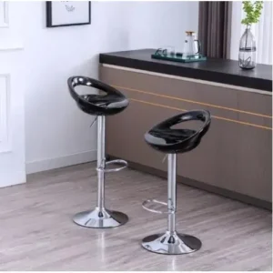 A & S Plastic Adjustable Swivel Barstool