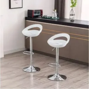 A & S Plastic Adjustable Swivel Barstool