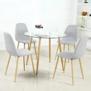 4 Seater Corrigan Studio Modern Dining Room Table Set