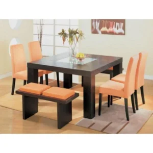 6 Seater Orange Dining Set