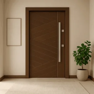 modern wooden door