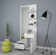 Y- Shape Dressing Table With Storage And Mirror